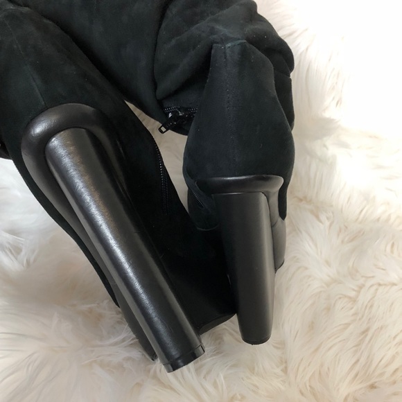 Aldo Suede Knee High Boots Black Size 11 US 41 EU - Picture 3 of 4